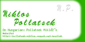 miklos pollatsek business card